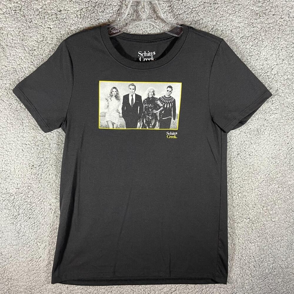 Schitt's Creek‎ Shirt Mens Small Black TV Show Cast Graphic Tee 2020 Crewneck